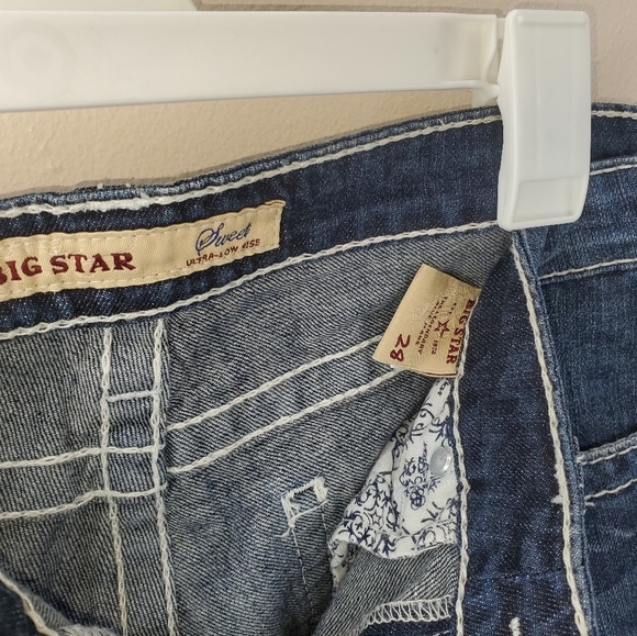 Big Star‎ Sweet Ultra Low Rise Denim Capri Pants Womens Size 29 - Picture 5 of 5